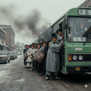 설날 고향가는 모습 AI 이미지