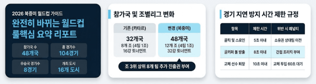 2026 월드컵 바뀐 규칙 5가지